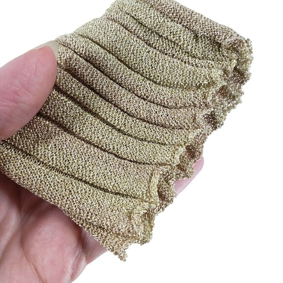 Misa Gold Knit Open Front Long Line Cardigan Duster Womens XS Coastal Grandma - Picture 10 of 13